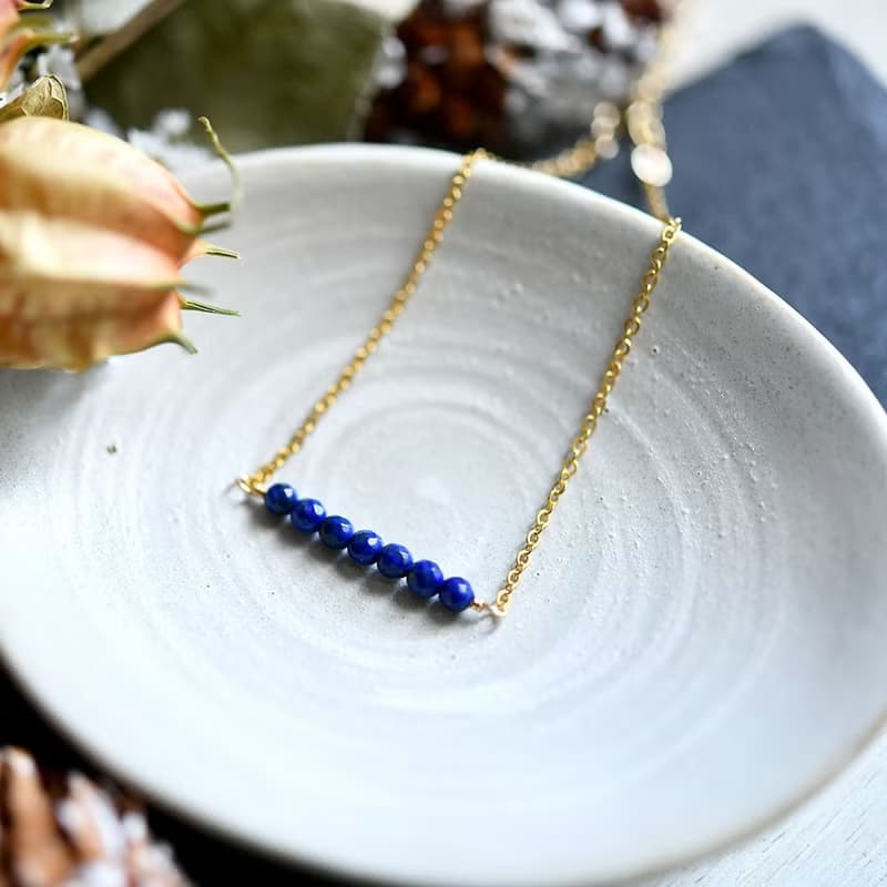 幸運と成功運UP、成功へ導く　ラピスラズリ lucky 7 ブレスレット 12月誕生石　単品