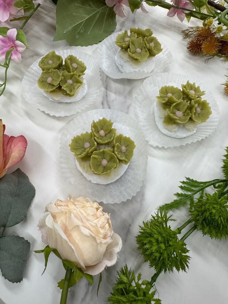 AY baker 韓式裱花 大福 麻糬 紅豆大福 紅豆麻糬 四葉草 幸運草