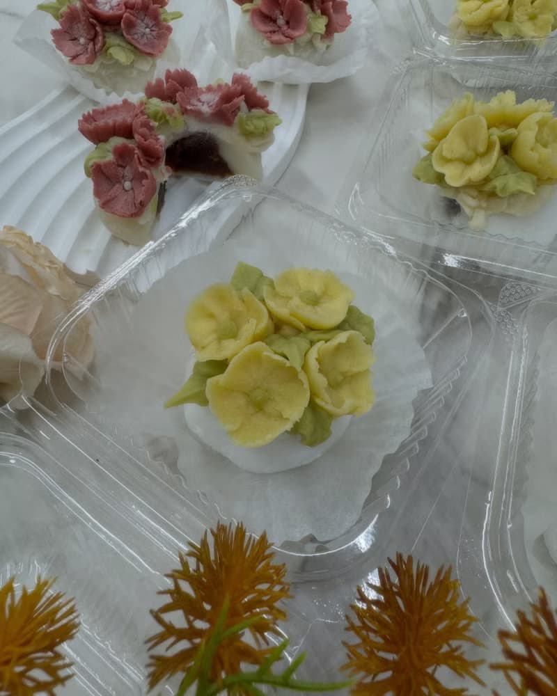AY baker 韓式裱花 大福 麻糬 紅豆大福 紅豆麻糬 四葉草 幸運草