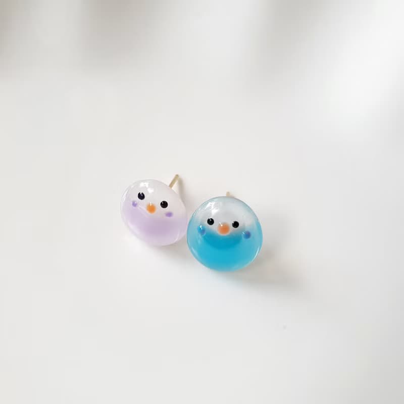 妍語手作 316醫療鋼 畢業 耳環 耳針 耳夾 鳥 文鳥 鸚鵡 山雀