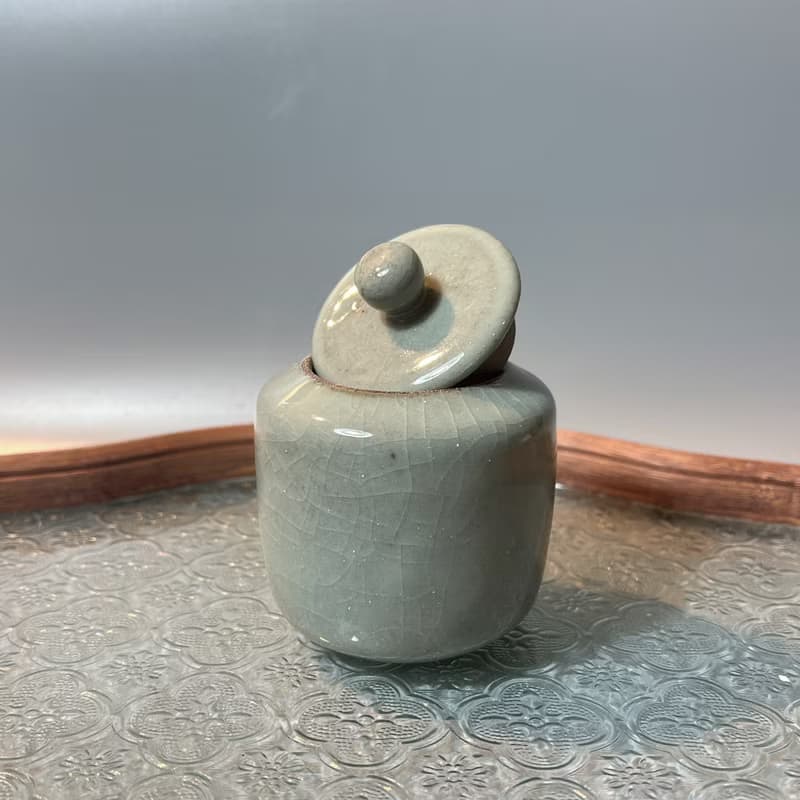 青瓷小茶罐 / 2兩小茶倉 / 小平凡手作