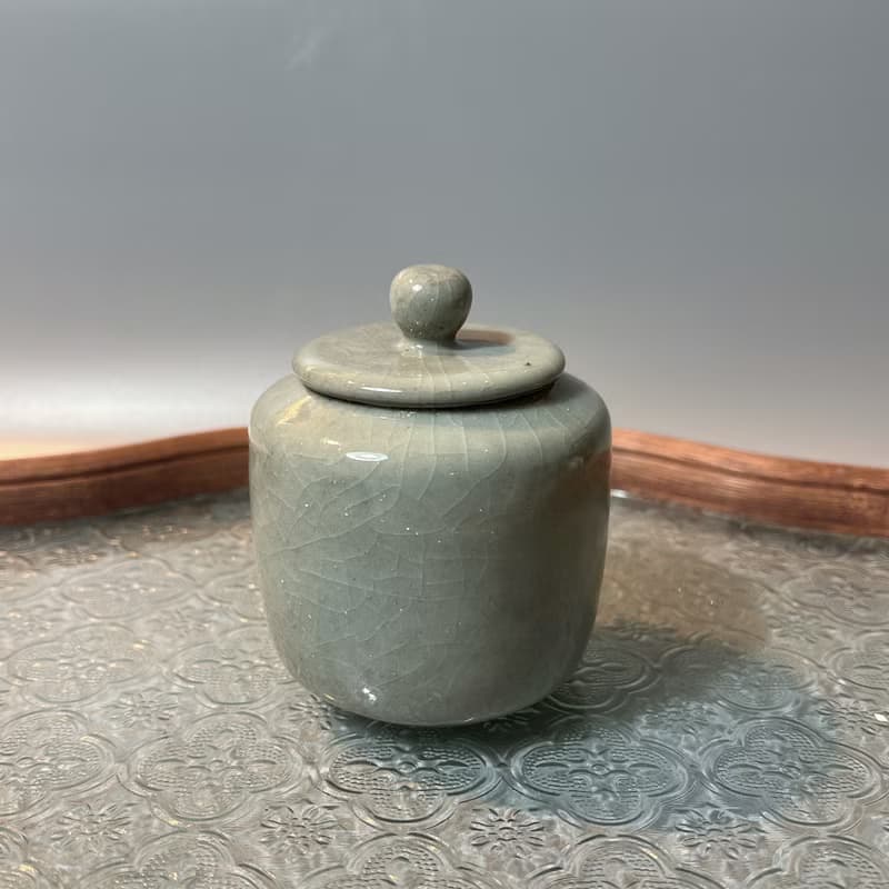 青瓷小茶罐 / 2兩小茶倉 / 小平凡手作