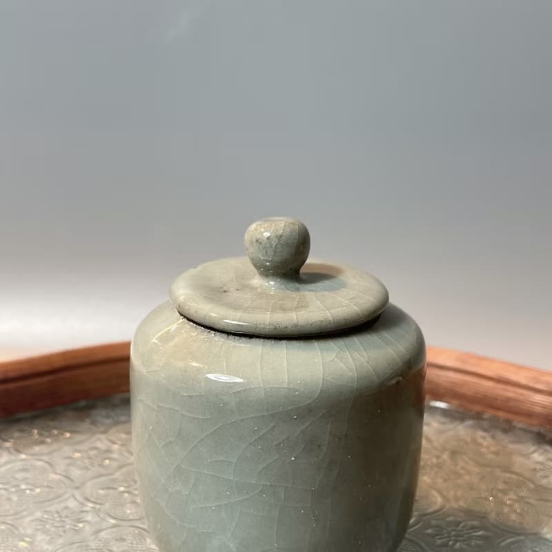 青瓷小茶罐 / 2兩小茶倉 / 小平凡手作