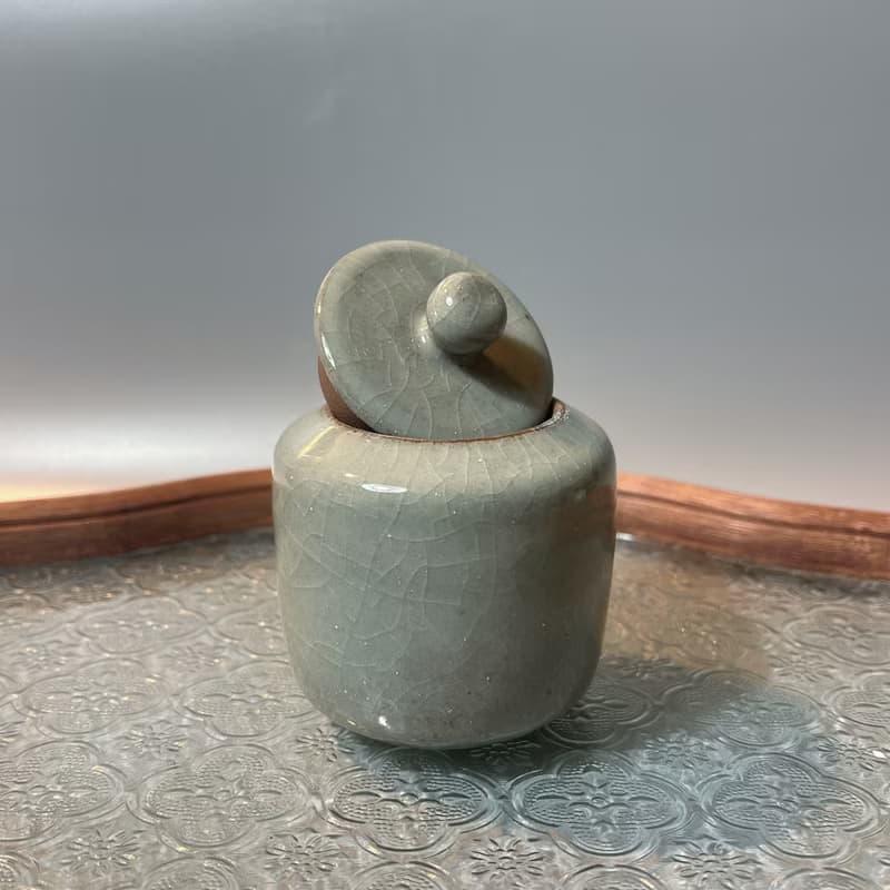 青瓷小茶罐 / 2兩小茶倉 / 小平凡手作