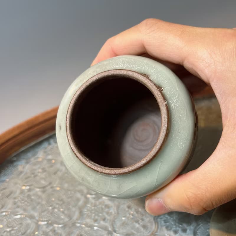 青瓷小茶罐 / 2兩小茶倉 / 小平凡手作