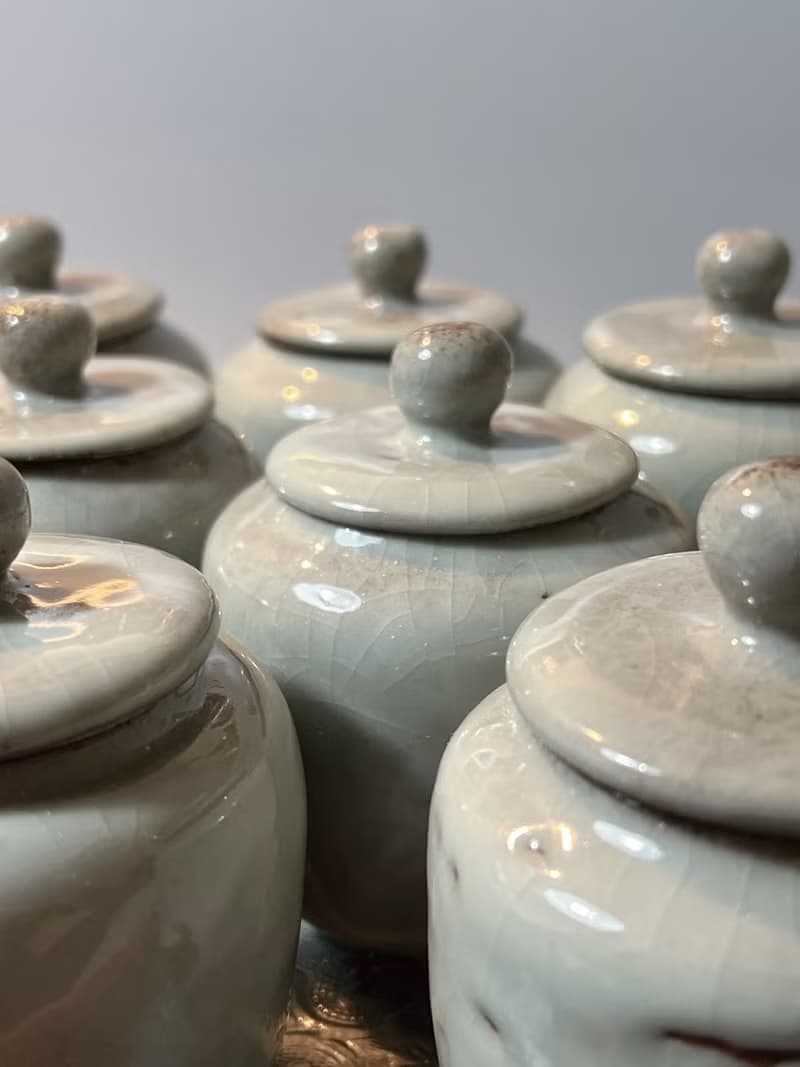 青瓷小茶罐 / 2兩小茶倉 / 小平凡手作