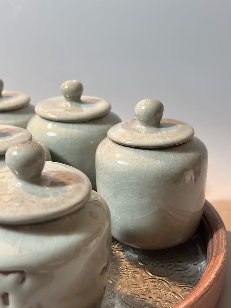青瓷小茶罐 / 2兩小茶倉 / 小平凡手作