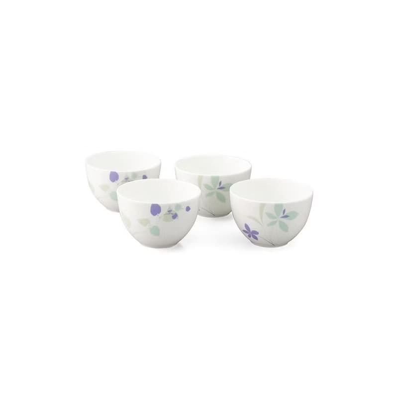 【NARUMI】藍花骨瓷(11cm)飯碗4件組