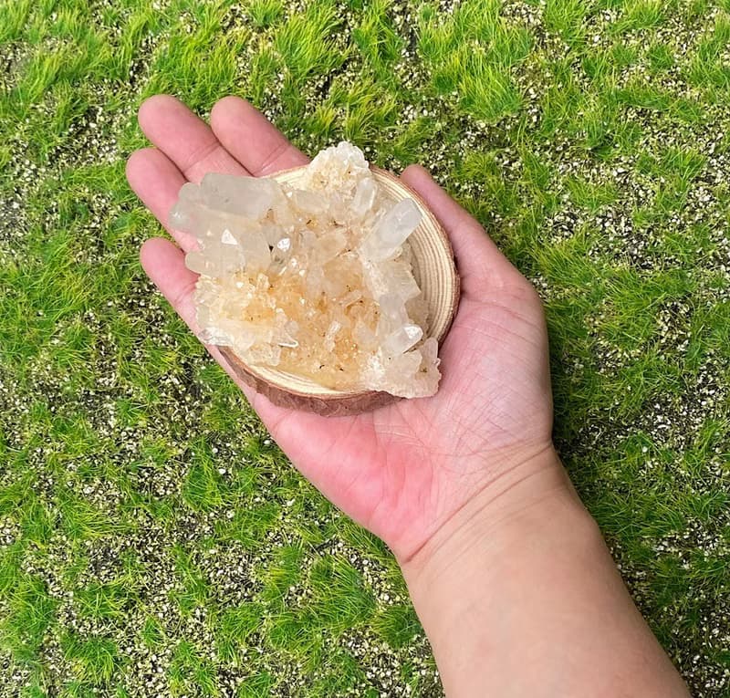 天然原礦能量白水晶簇 療癒 開運 消磁手鍊 快速出貨 入厝禮物