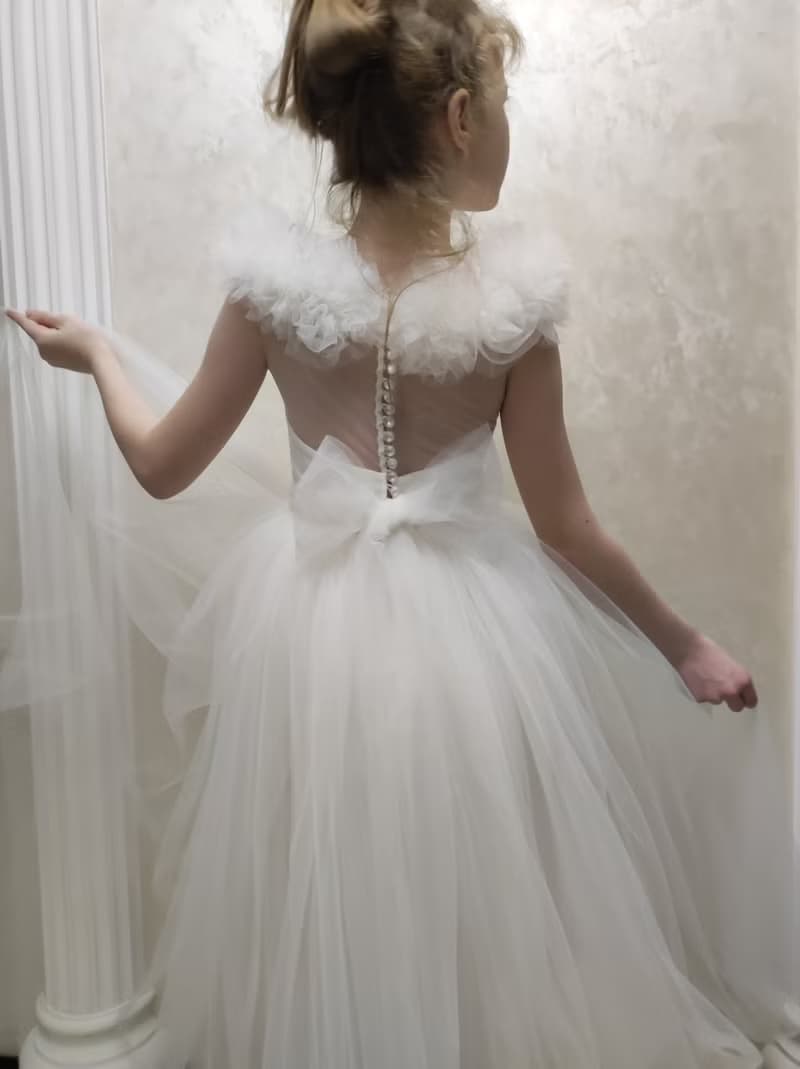 用於婚禮 生日 音樂會和其他慶祝活動的緞面花童禮服