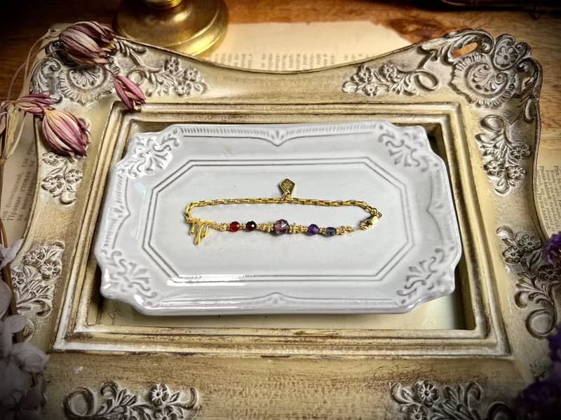 -百鬼夜行-天然水晶手鏈/黃銅手鍊