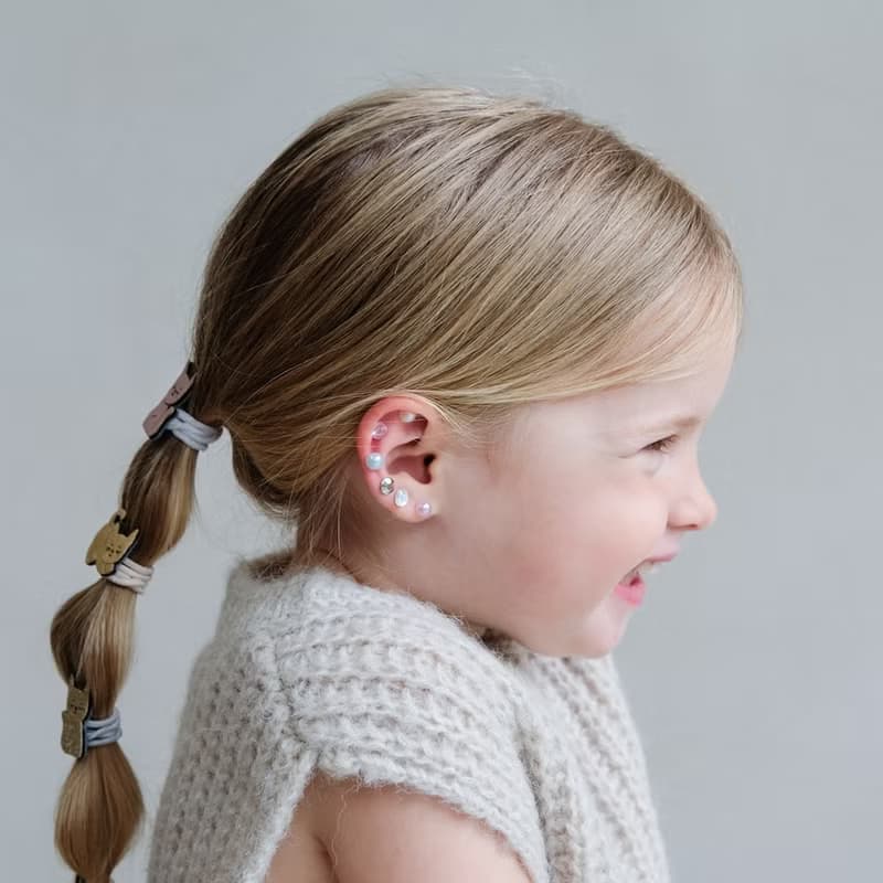 英國Mimi & Lula_AW25_秋日山林_俏皮小貓髮束8入