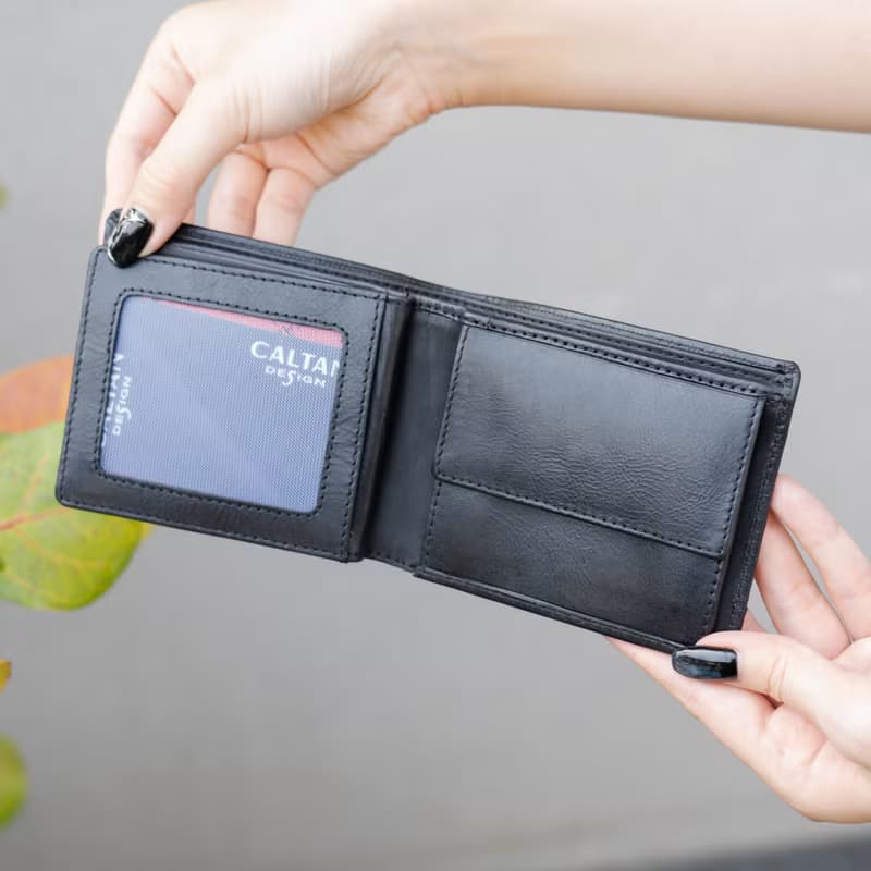 【24hr快速出貨】真皮三頁式零錢包短夾 075137 三色 母錢包