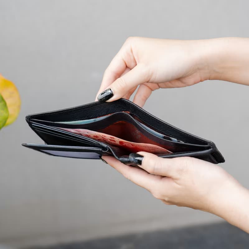 【24hr快速出貨】真皮三頁式零錢包短夾 075137 三色 母錢包