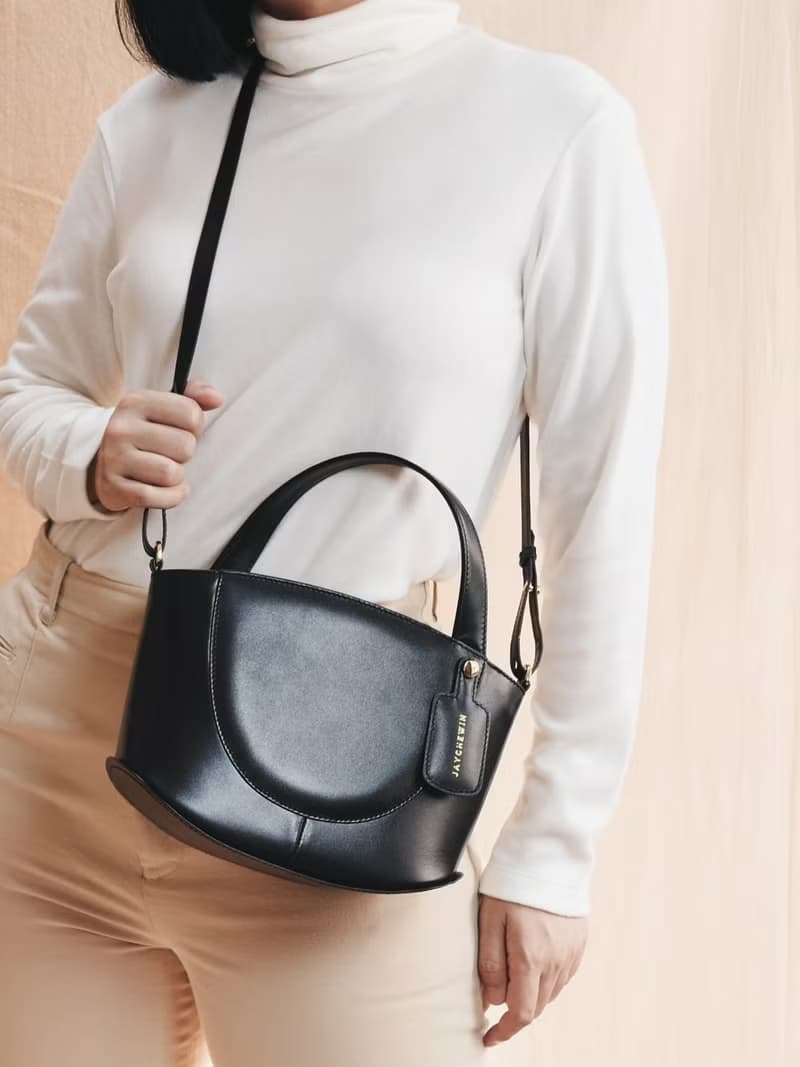 真皮 水桶包 Merry Bucket Tote - Black