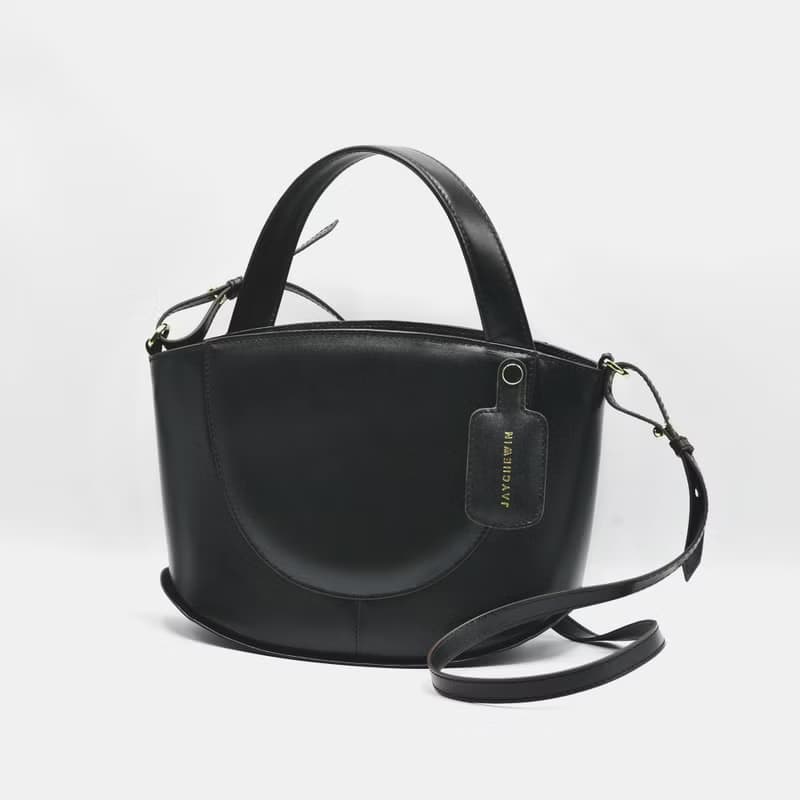 真皮 水桶包 Merry Bucket Tote - Black