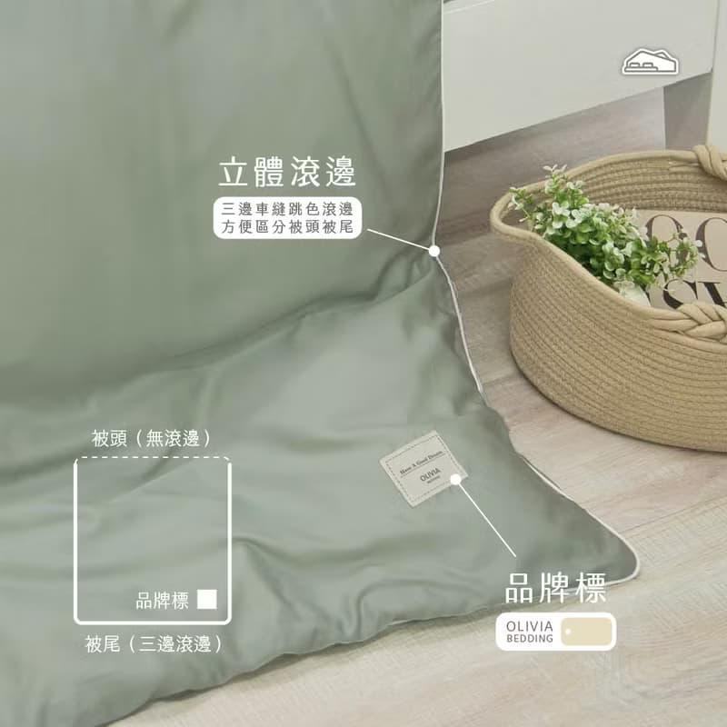 【OLIVIA 】DR9000湖水綠Pure100支天絲 床包枕套組/床包被套組