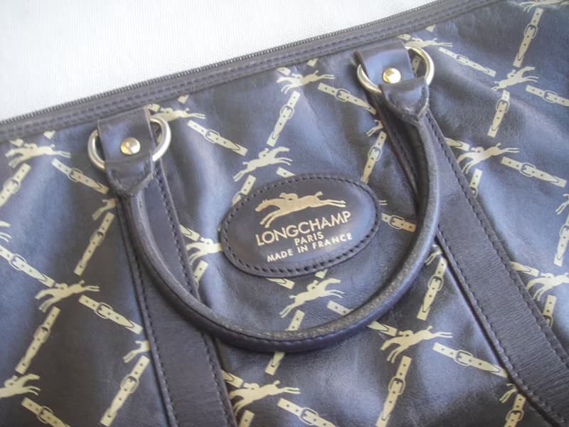 【老時光 OLD-TIME】早期二手老包法國製LONGCHAMP波士頓包