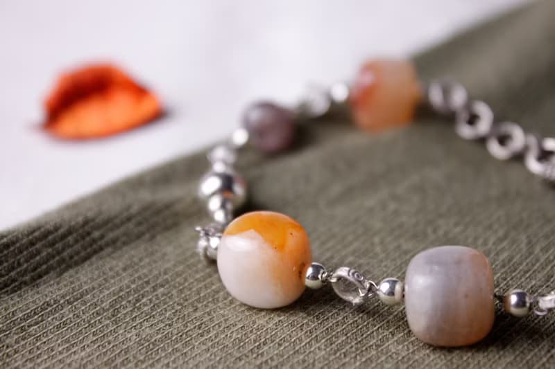 | 金魚-懷舊 Goldfish |天然寶石純銀手鍊X項鍊/專屬收藏