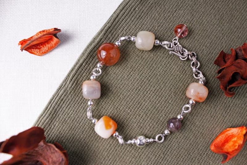 | 金魚-懷舊 Goldfish |天然寶石純銀手鍊X項鍊/專屬收藏