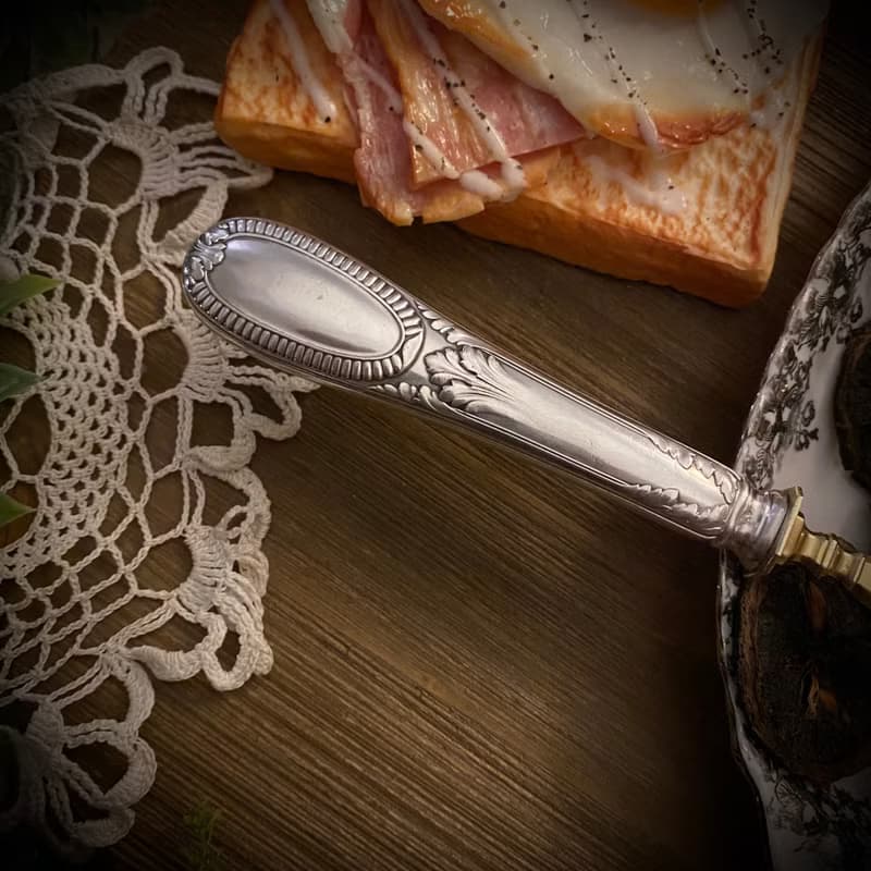 法國路易16風格純銀柄 黃銅鏤空大型蛋糕鏟/派鏟/食物鏟