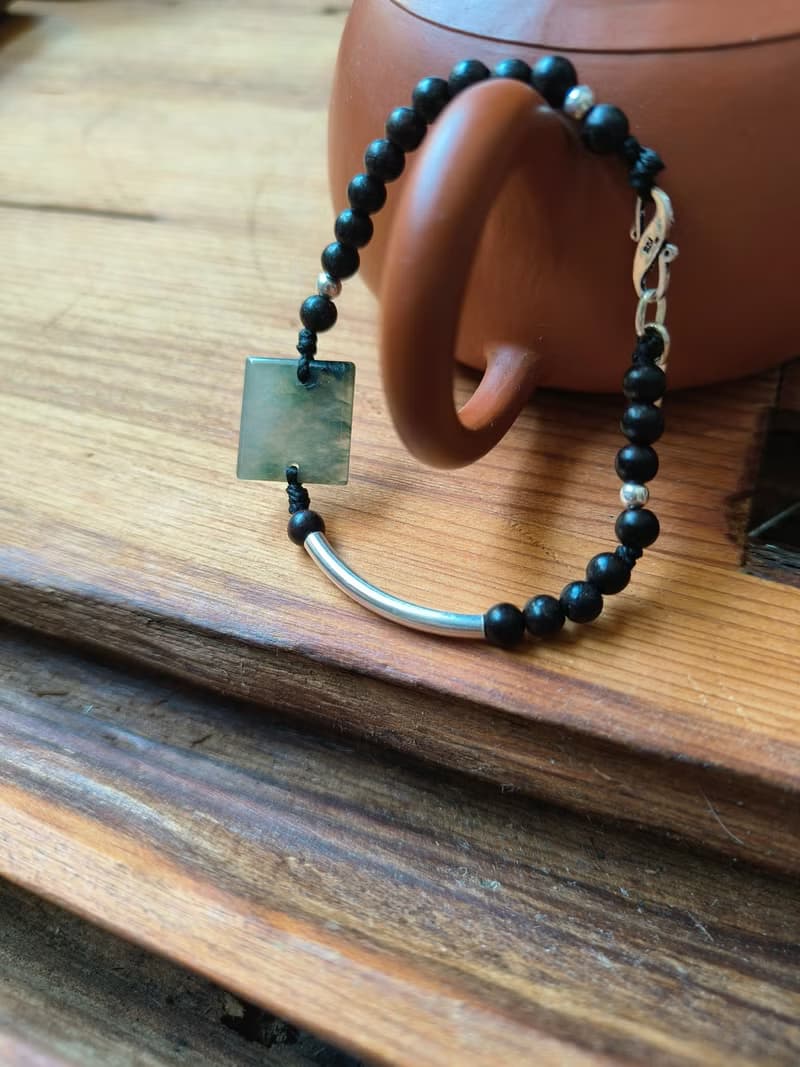 -無事最福-設計款翡翠無事牌手鍊-平安即福-護身轉運推薦1