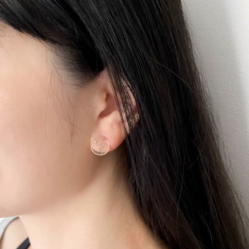 【手工耳環】安妮女王的蕾絲/蕾絲花耳針/耳夾/聖誕禮物 聖誕禮物