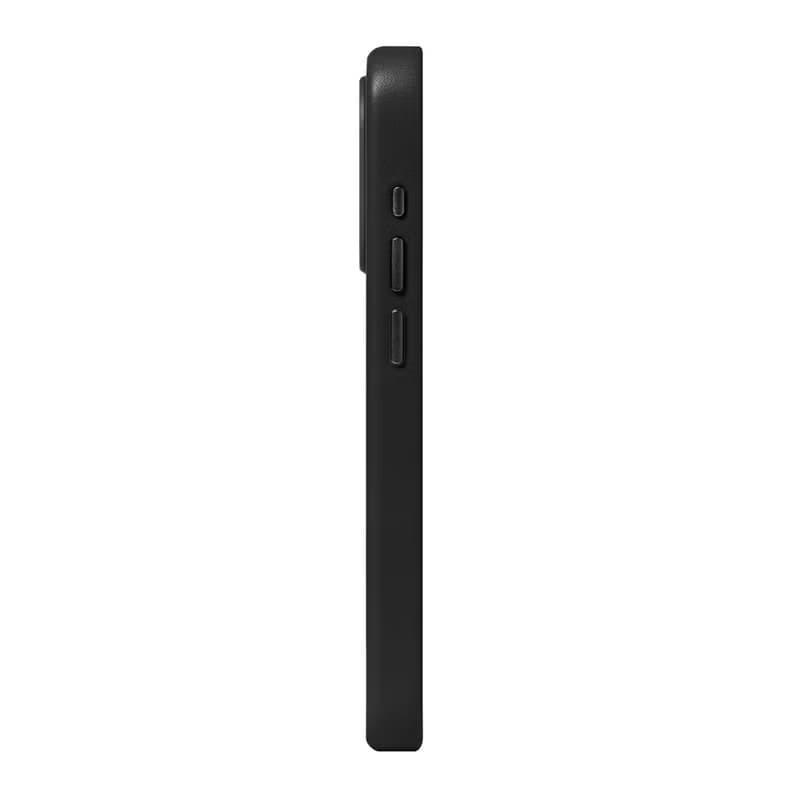 磁吸防摔皮革手機殼 iPhone 15系列 —渡鴉黑