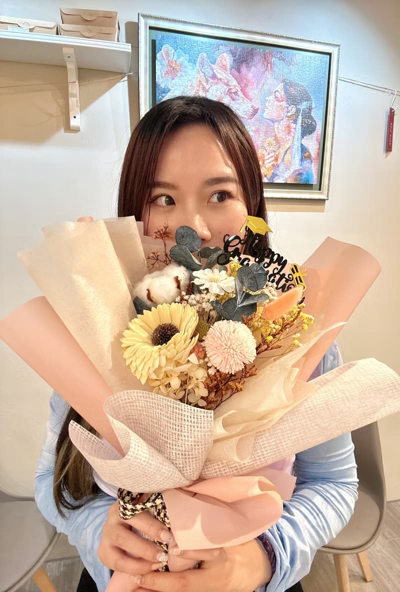 心之所向 太陽花畢業花束 擴香