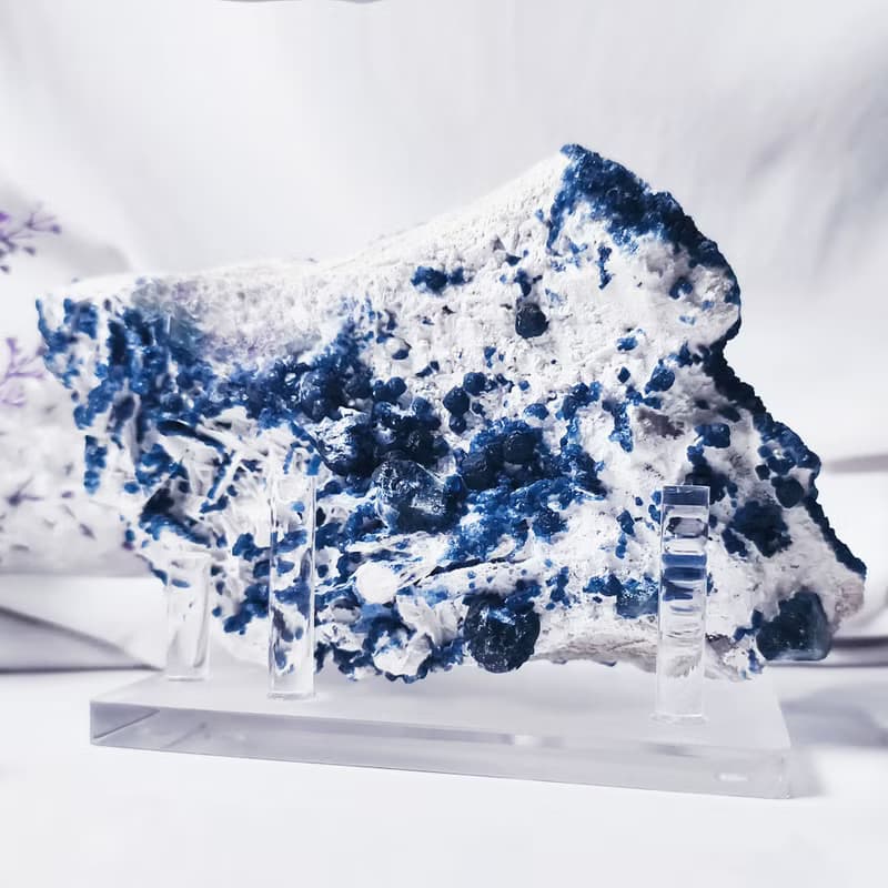稀有蒙古藍螢石 原礦 智慧 招財 成功 收藏 風水 擺件 單品 禮物