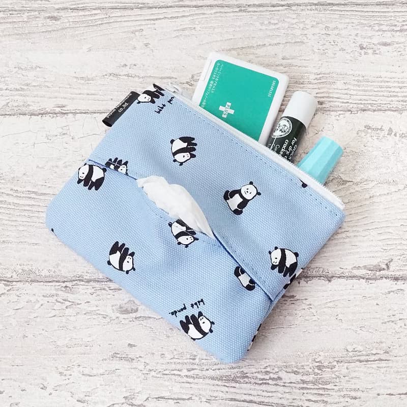 bebe panda Pocket Tissue Case Coin Purse Wallet Cute Kawaii Gift Present Japan