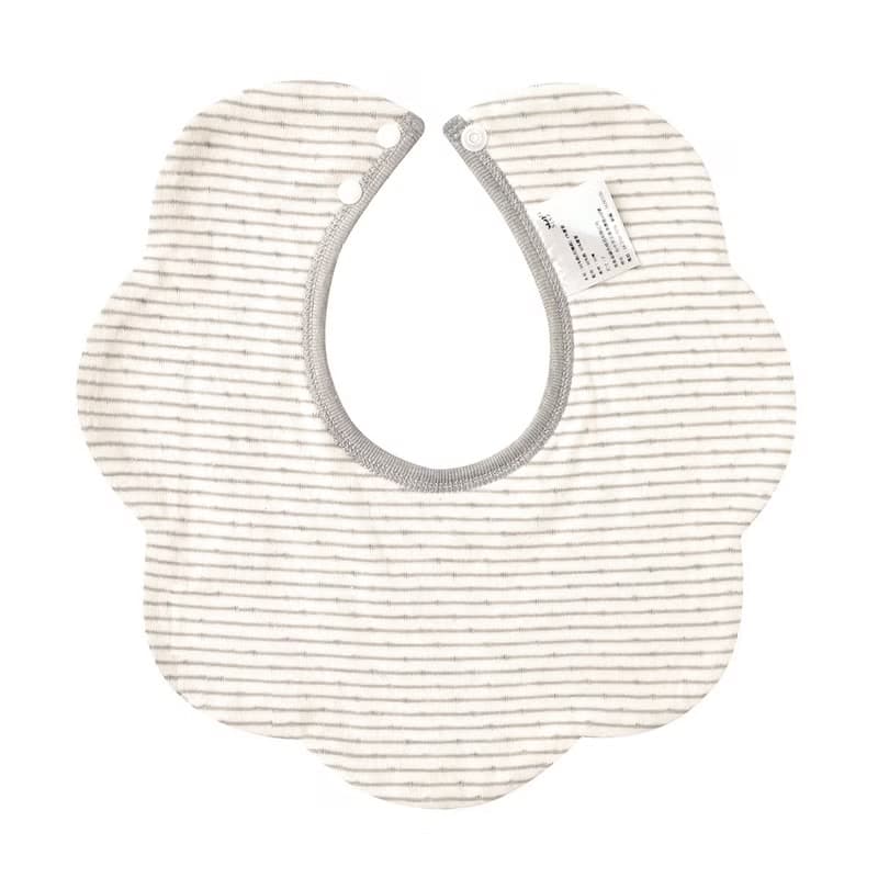 【SISSO有機棉】灰米點點二重織圍兜