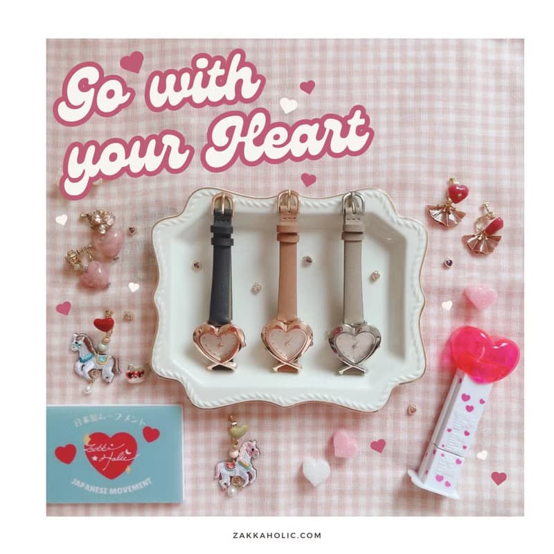 母親節禮物 免運 復古 Heart Watch 女裝 心形手錶 心心錶 愛心