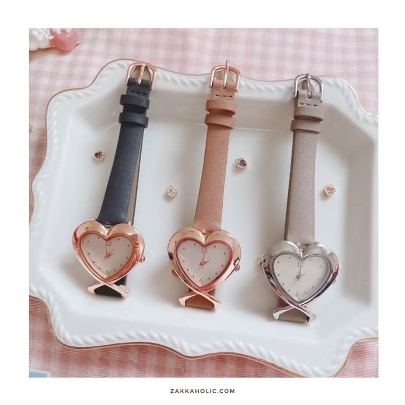 母親節禮物 免運 復古 Heart Watch 女裝 心形手錶 心心錶 愛心