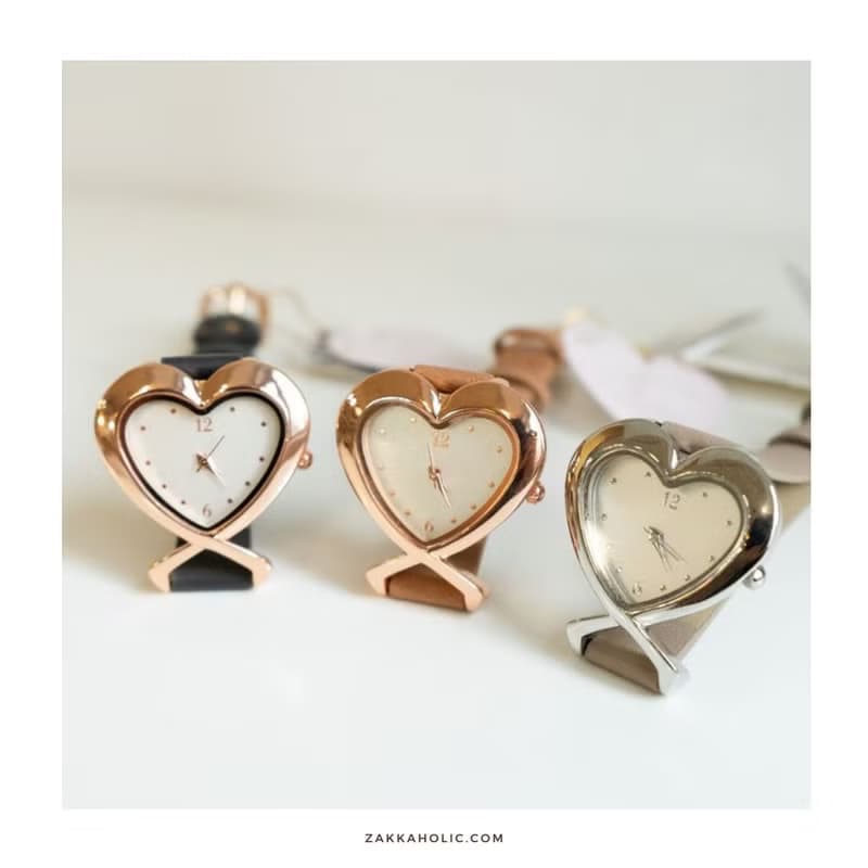 母親節禮物 免運 復古 Heart Watch 女裝 心形手錶 心心錶 愛心