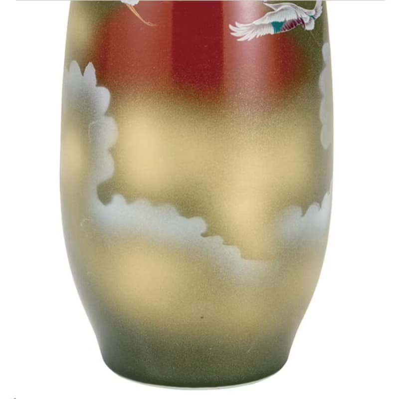 【入厝禮】九谷燒-8號寸胴花瓶 赤富士