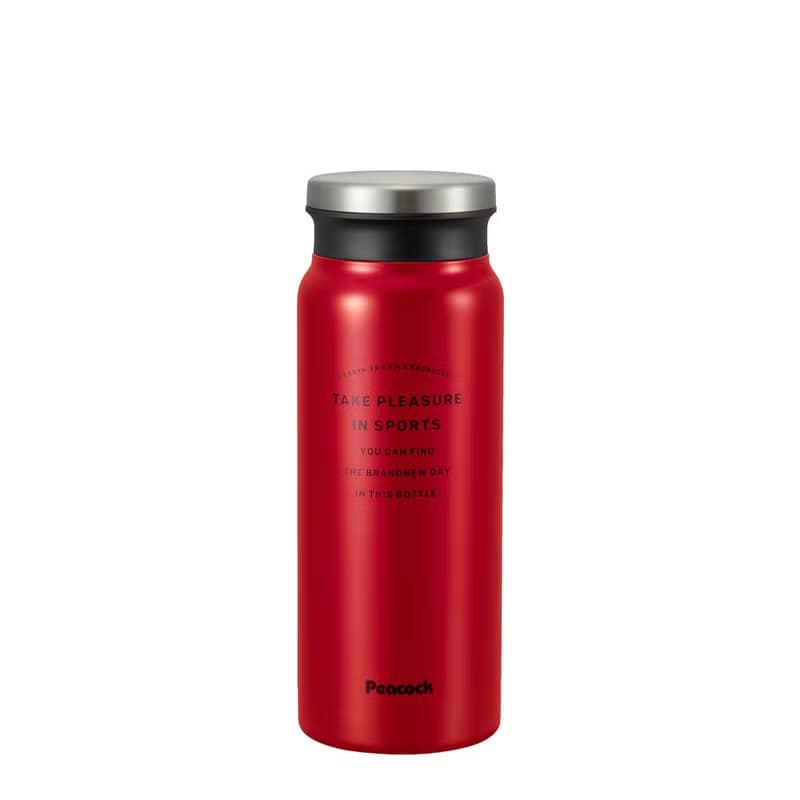 【孔雀Peacock】600ML 不鏽鋼保冷杯/保溫杯 紅色