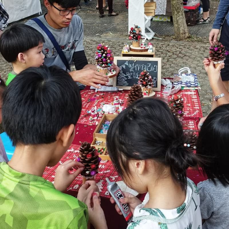 【DIY聖誕禮盒】永生花聖誕樹材料包/含線上教學/2024款加贈LED燈
