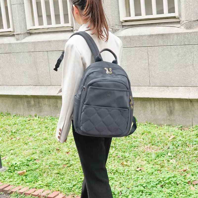 秀麗簡約機能款通勤休閒後背包23346-莫蘭迪灰