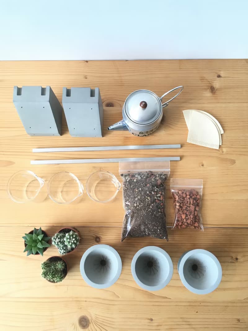 【咖啡時光】 迷你仙人掌DIY 手沖咖啡架縮小版 咖啡館開幕禮