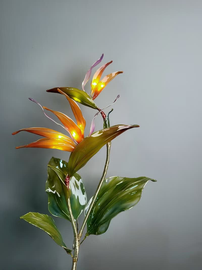 天堂鳥【閒逛花間系列•沾浸藝術花燈。小夜燈。生日禮物