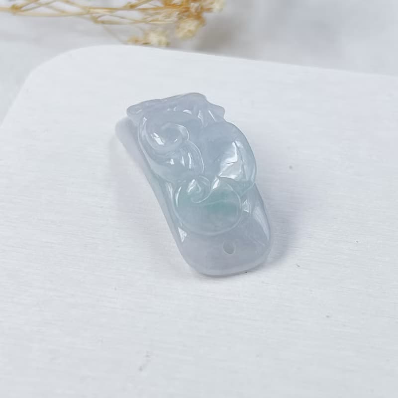 【願‧事事如意】冰飄綠翡翠如意手牌 | 天然緬甸A貨翡翠 | 送禮