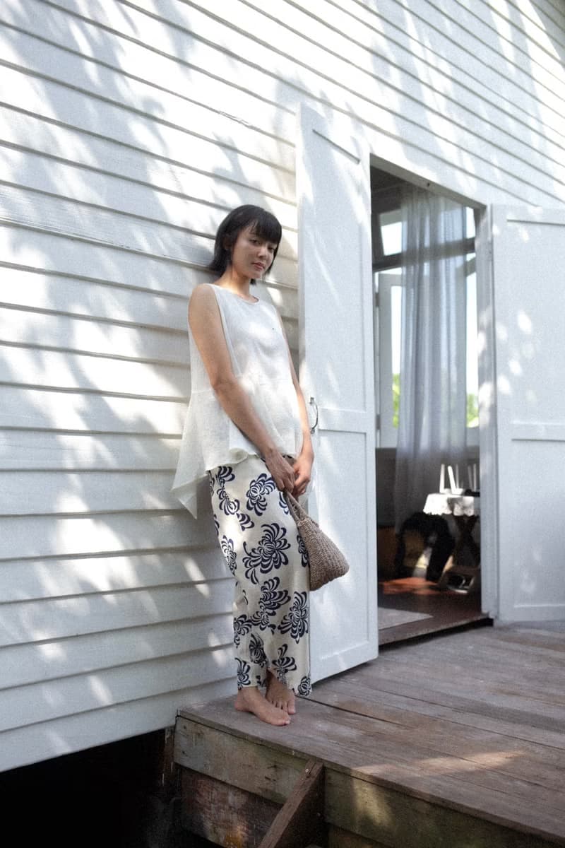 Mulmul blue marigold wide pant