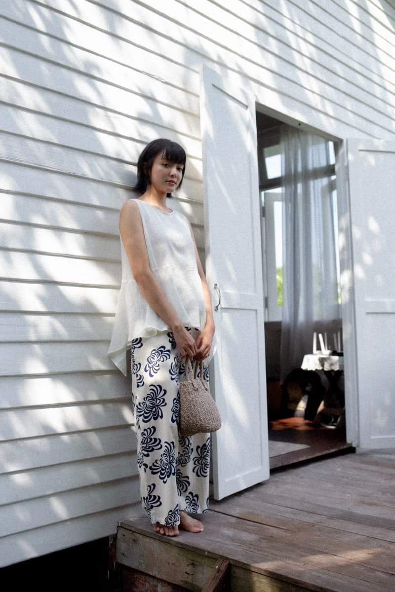 Mulmul blue marigold wide pant