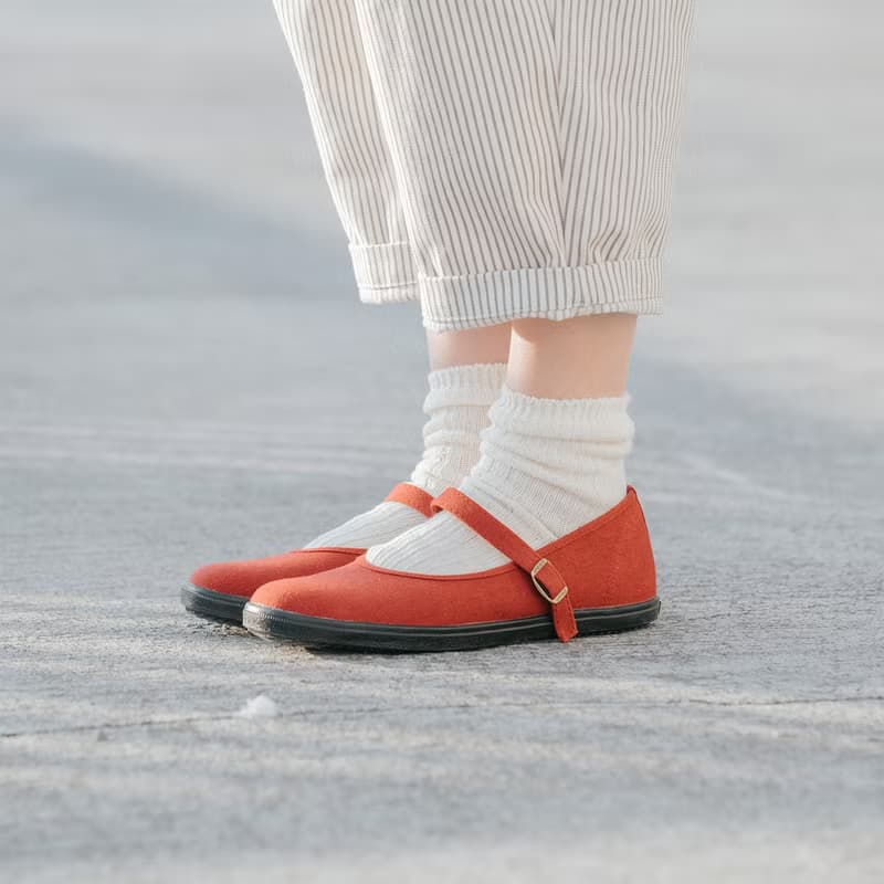 日本高人氣熱銷【公主日】 栗紅 百搭瑪莉珍 穿搭慢時尚