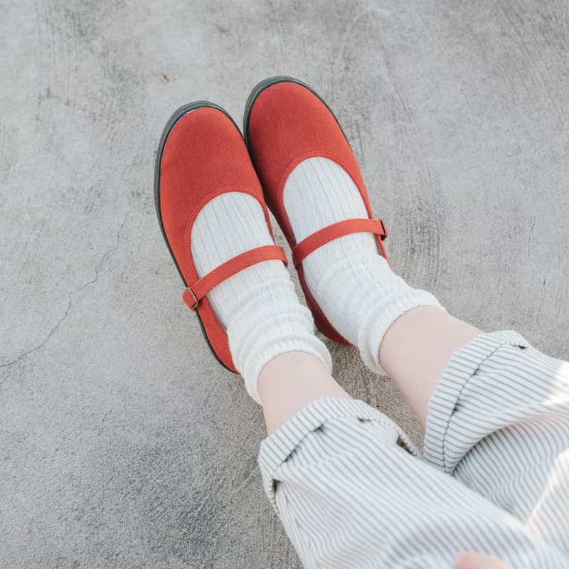 日本高人氣熱銷【公主日】 栗紅 百搭瑪莉珍 穿搭慢時尚