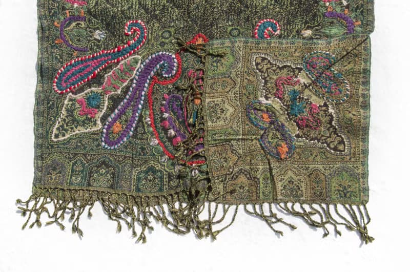 羊絨毯 刺繡毛毯 羊毛蓋毯 保暖披肩 針織 刺繡羊毛披肩/針織蓋毯/刺繡圍巾/羊絨披巾/喀什米爾Cashmere聖誕-花