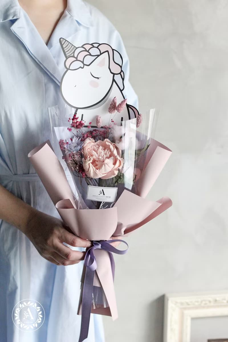 畢業花禮 / 乾燥花系列 / 夢幻獨角獸花束