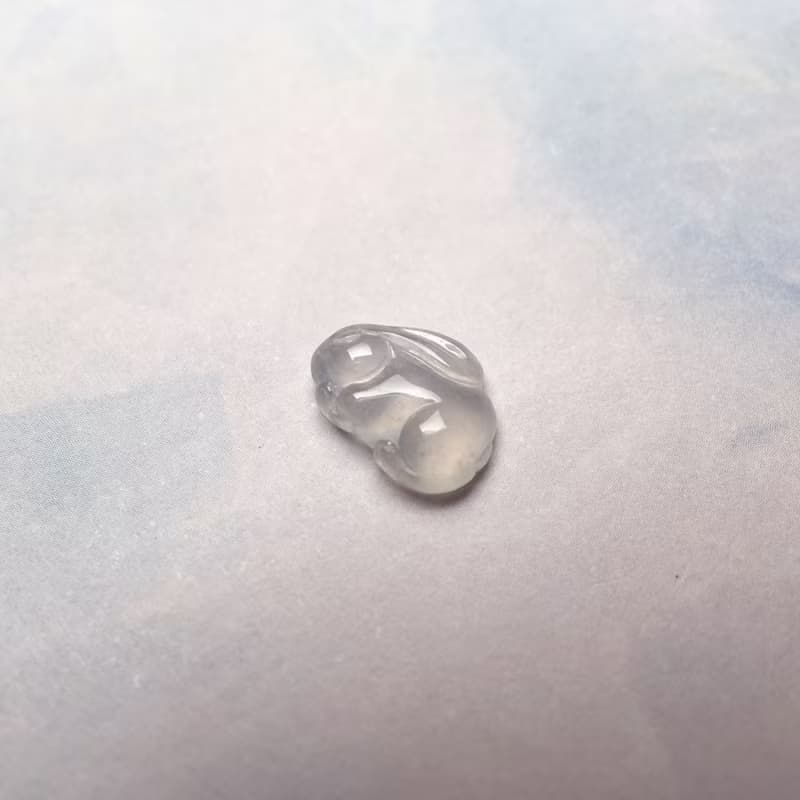 【錢兔似錦】高冰種翡翠兔子 | 戒面| 裸石|天然緬甸A貨翡翠|送禮