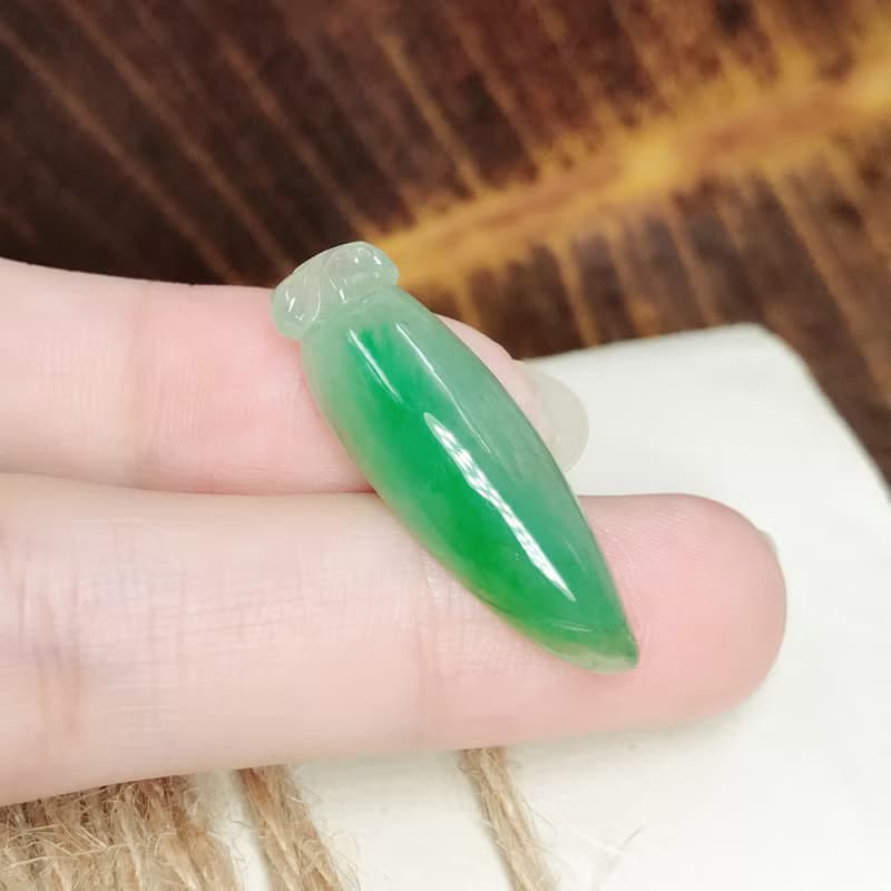 【福掛】冰飄陽綠翡翠福瓜| 天然緬甸A貨翡翠 | 送禮